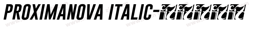 proximanova italic字体转换